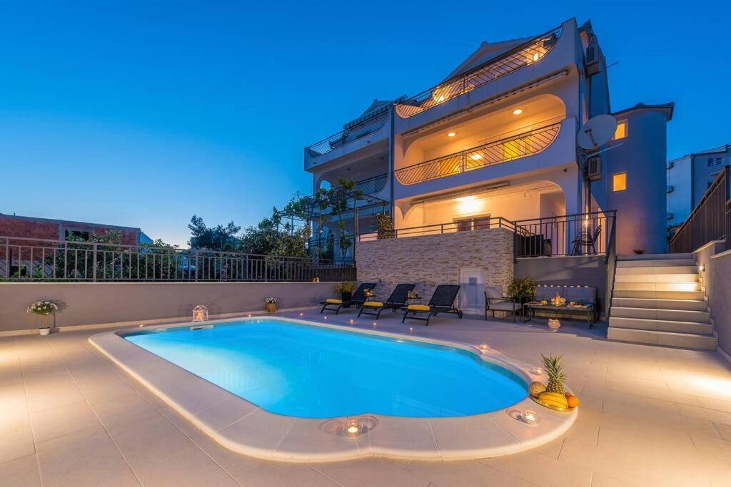 Villa Seaview With Pool - Apartment Cotton Traù Esterno foto